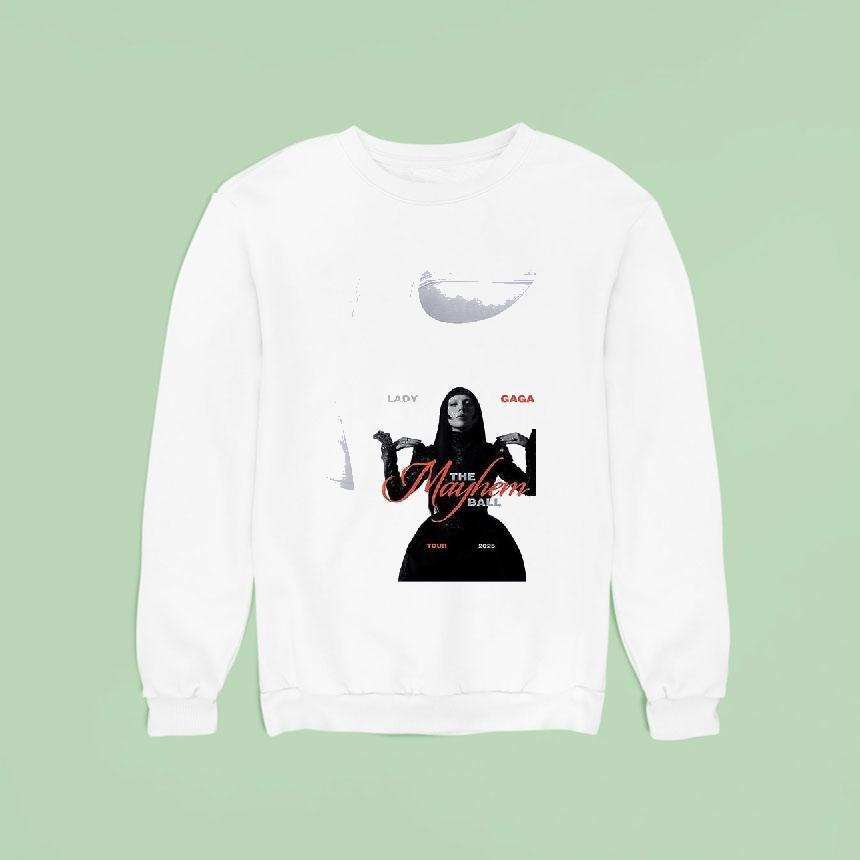 Lady Gaga The Mayhem Ball Tour Roster Shirt