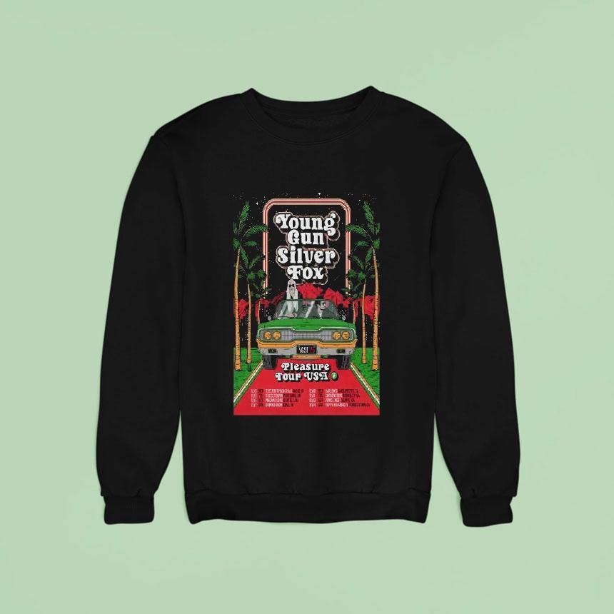 Young Gun Silver Fox Pleasure Tour Usa Summer 2025 Shirt