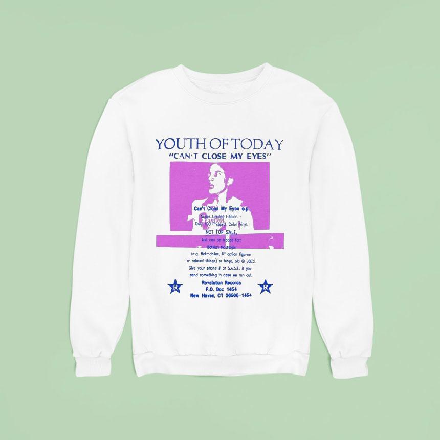 Youth Of Today Can't Close My Eyes Shirt